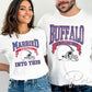 New York Football DTF Transfers, Ready to Press, T-shirt Transfers, Heat Transfer, Direct to Film, Sports, Wife Matching, Married Into This