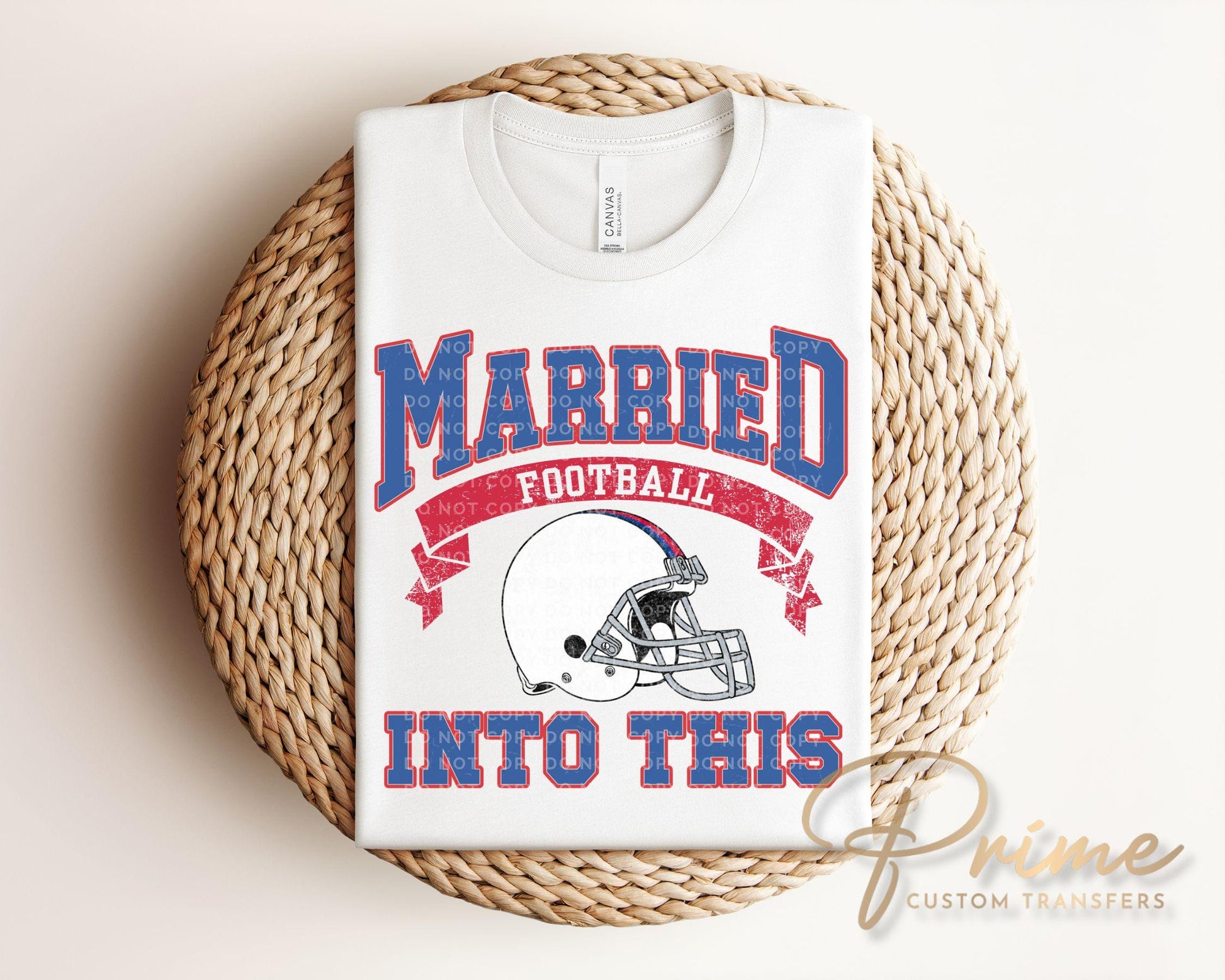New York Football DTF Transfers, Ready to Press, T-shirt Transfers, Heat Transfer, Direct to Film, Sports, Wife Matching, Married Into This