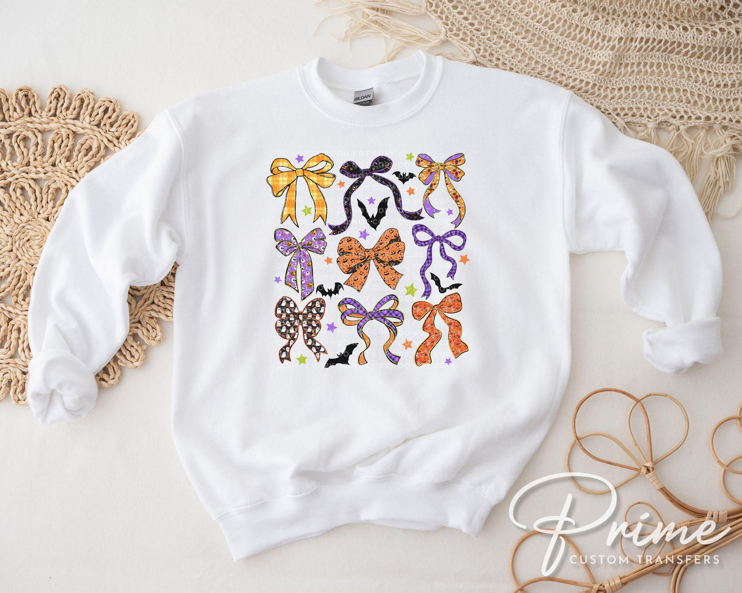 Fall DTF Transfers, Ready to Press, T-shirt Transfers, Heat Transfer, Direct to Film, Trendy, Spooky Season, Autumn, Coquette Halloween Bows