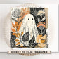 Halloween DTF Transfers, Ready to Press, T-shirt Transfers, Heat Transfer, Direct to Film, Popular, Trendy, Fall, Floral, Autumn Boho Ghost