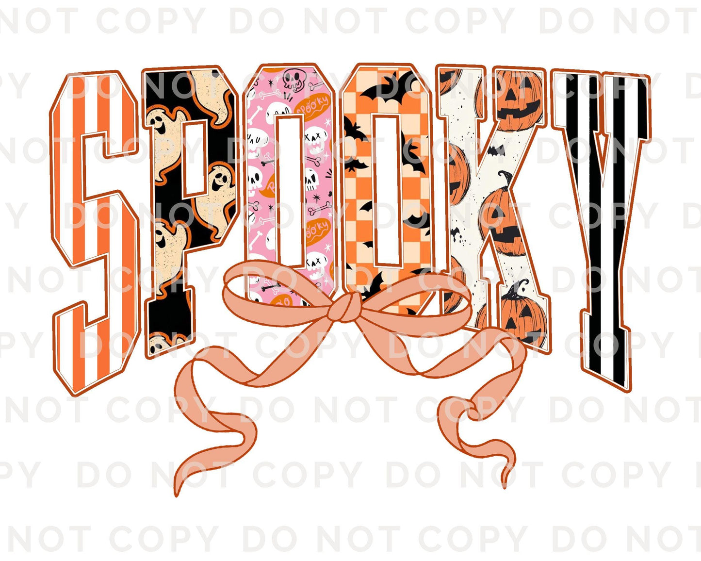 Coquette Spooky DTF Transfer, Ready to Press, T-shirt Transfer, Heat Transfer, Direct to Film, Custom Transfer, Autumn, Trendy Halloween