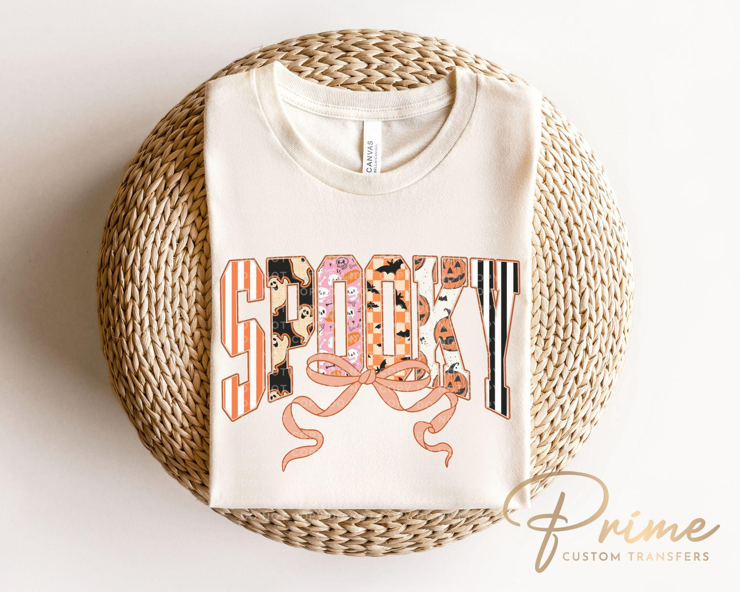 Coquette Spooky DTF Transfer, Ready to Press, T-shirt Transfer, Heat Transfer, Direct to Film, Custom Transfer, Autumn, Trendy Halloween