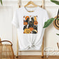Autumn Black Cat DTF Transfer, Ready to Press, Heat Transfer, Direct to Film, Halloween, Trendy, Leaves, Gothic, Pumpkins, Fall, Kittens