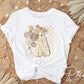 Floral Fall Ghost DTF Transfers, Ready to Press, T-shirt Transfers, Heat Transfer, Direct to Film, Popular, Trendy, Autumn Boho, Halloween