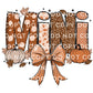 Coquette Fall Mini DTF transfer, Heat Transfer, Ready to Press, Direct to Film, Autumn, Bow, Doodle, Pumpkins, Fall, Matching Mommy and Me