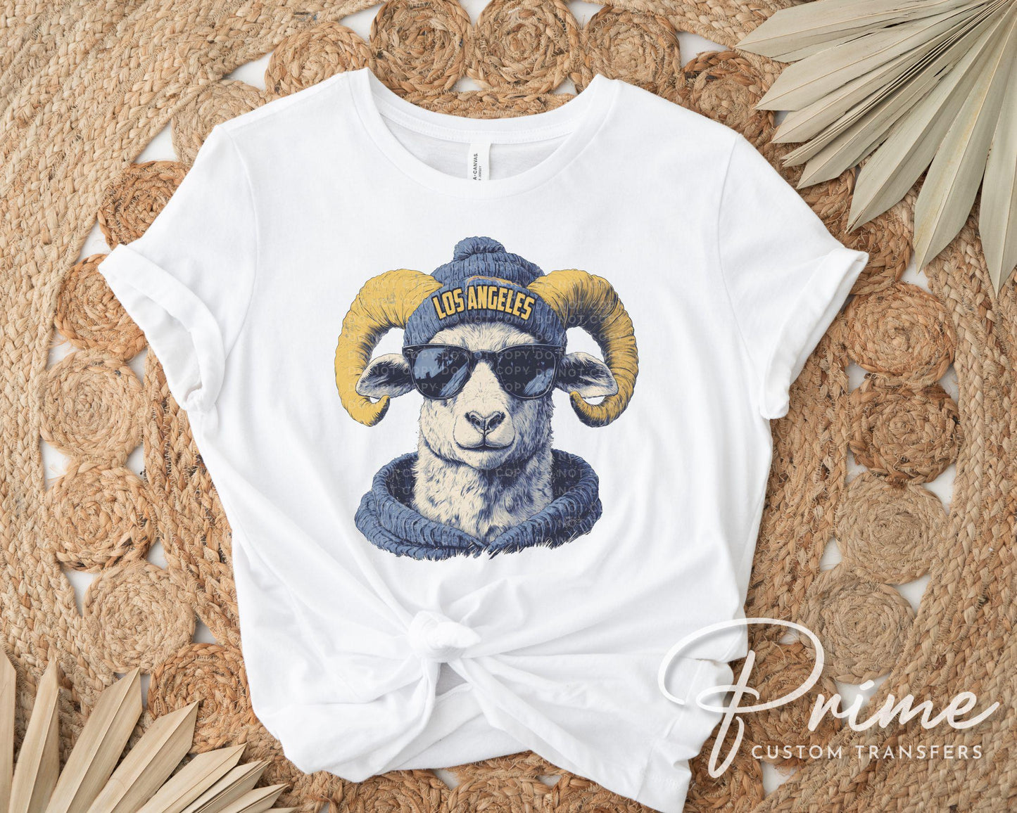 Los Angeles Football DTF Transfers, Ready to Press, T-shirt Transfers, Heat Transfer, Direct to Film, Sports Fan Apparel, Animal Mascot