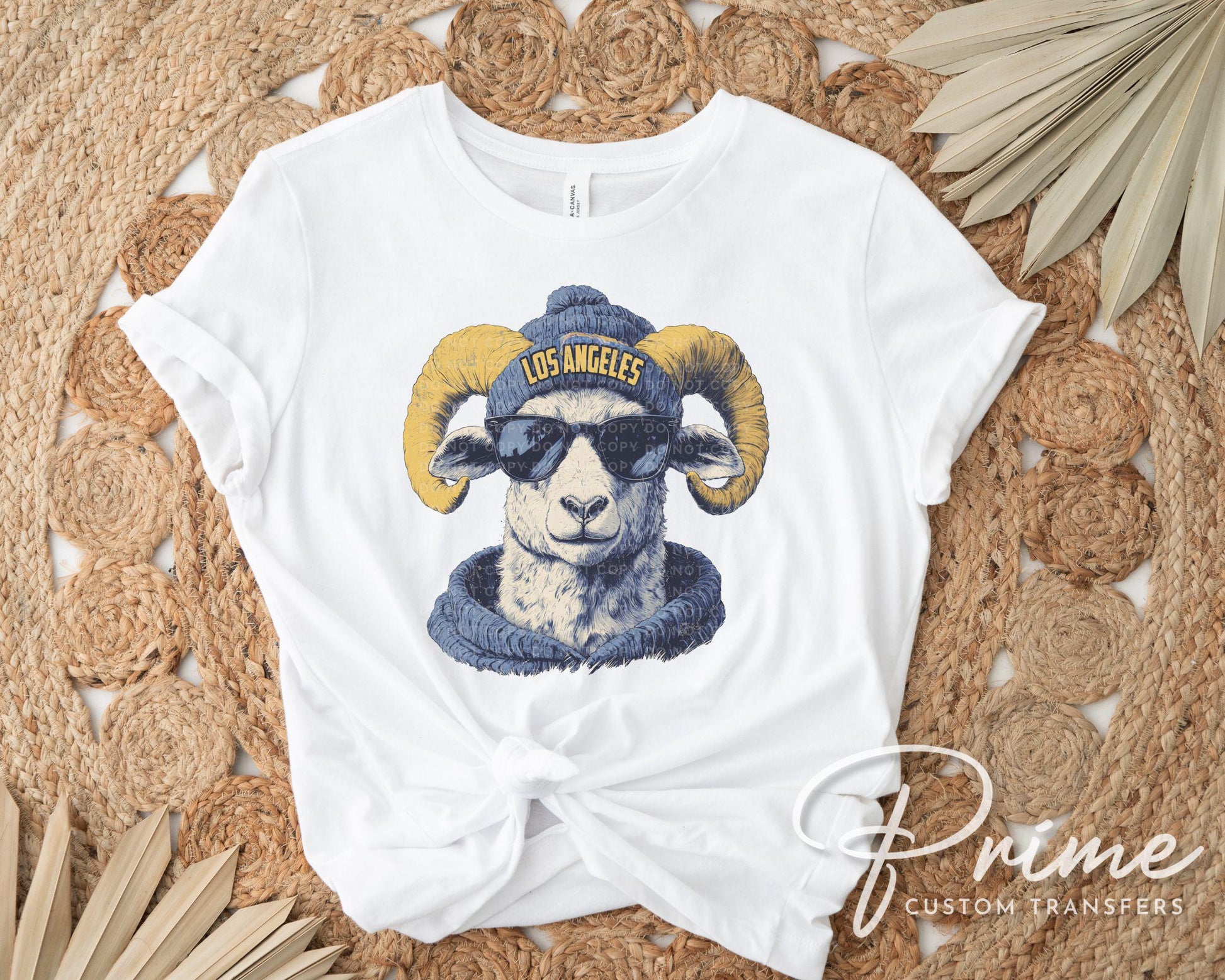 Los Angeles Football DTF Transfers, Ready to Press, T-shirt Transfers, Heat Transfer, Direct to Film, Sports Fan Apparel, Animal Mascot