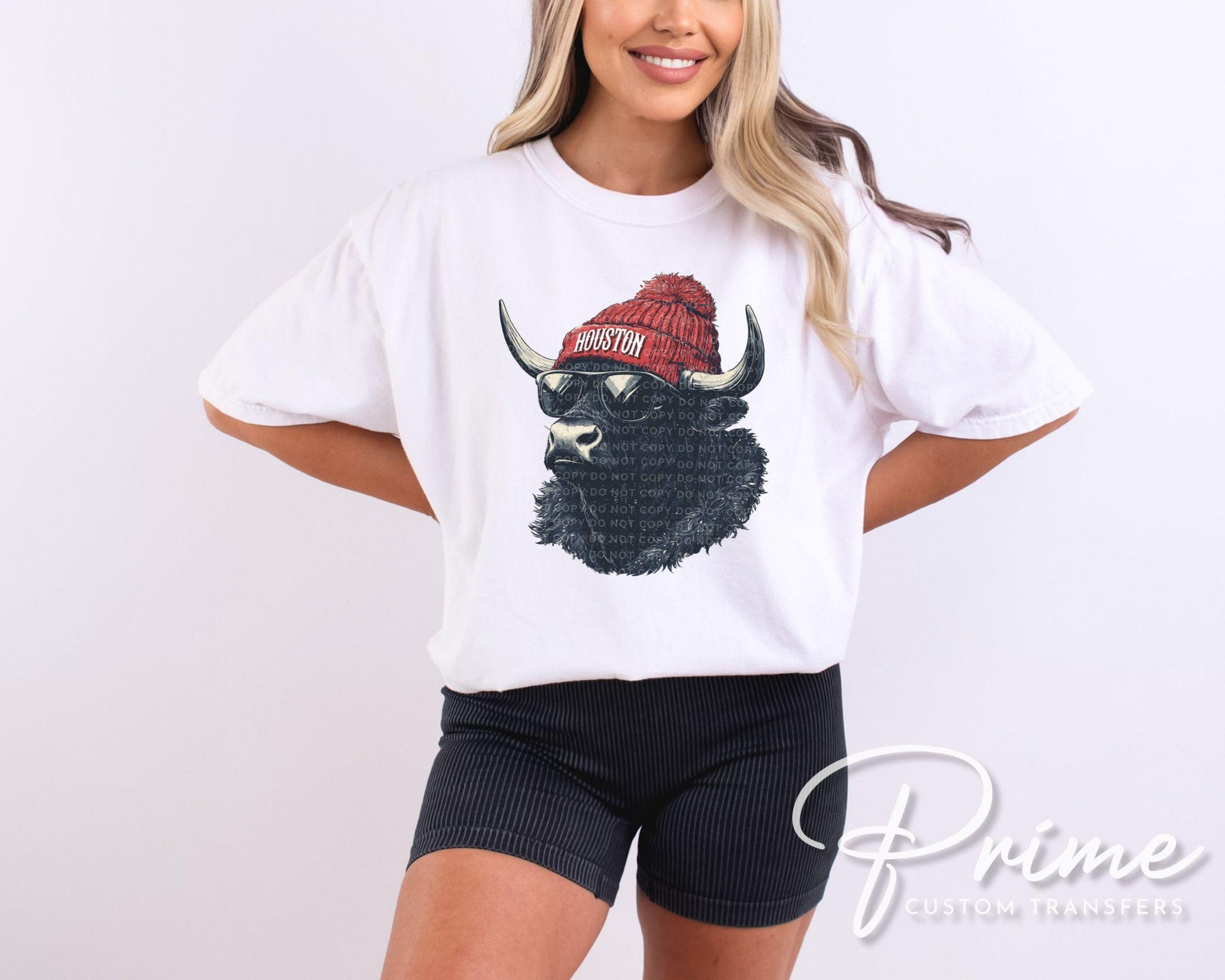 Houston Football DTF Transfer, Ready to Press, T-shirt Transfers, Heat Transfer, Direct to Film, Sports Fan Apparel, Game Day, Animal Mascot