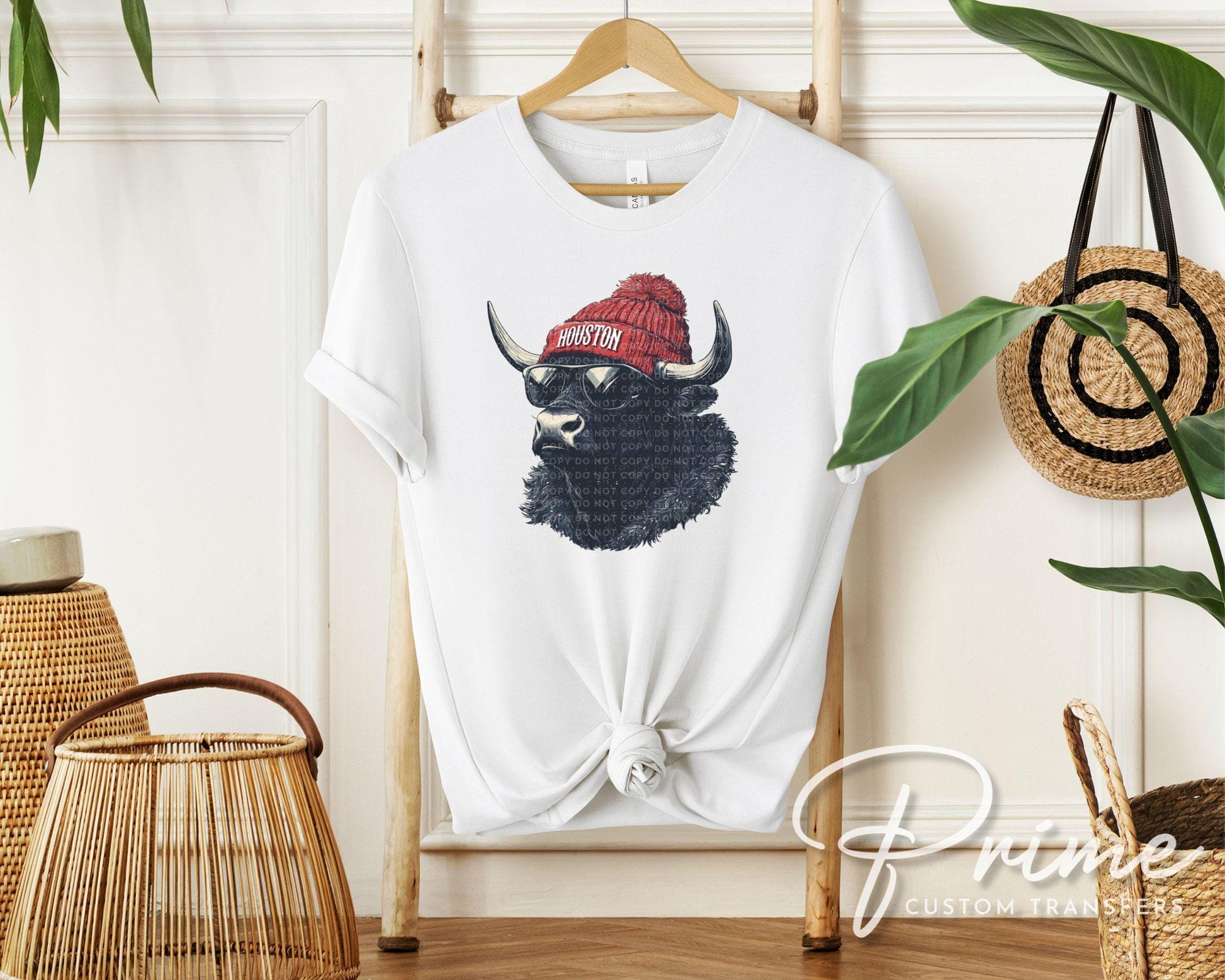 Houston Football DTF Transfer, Ready to Press, T-shirt Transfers, Heat Transfer, Direct to Film, Sports Fan Apparel, Game Day, Animal Mascot