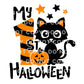 First Halloween DTF Transfers, Ready to Press, T-shirt Transfers, Heat Transfer, Direct to Film, Baby Boy, Holiday, Fall, Autumn, Black Cat