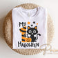First Halloween DTF Transfers, Ready to Press, T-shirt Transfers, Heat Transfer, Direct to Film, Baby Boy, Holiday, Fall, Autumn, Black Cat