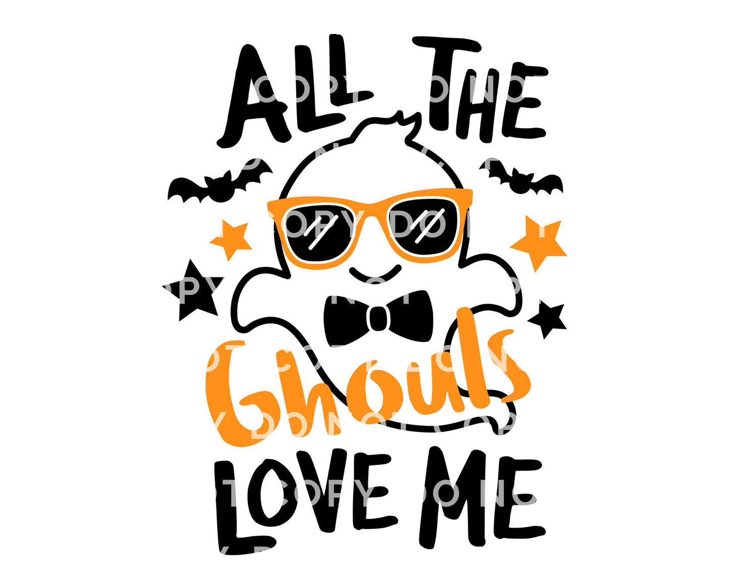All The Ghouls Love Me DTF Transfer, Ready to Press, T-shirt Transfer, Heat Transfer, Direct to Film, Fall, Autumn, Boy Ghost, Baby Boy