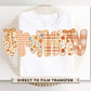 Coquette Preppy Floral Fall Granny DTF Transfer, Ready to Press, T-shirt Transfers, Direct to Film, Lace, Ribbon, Autumn, Gift for Granny