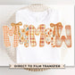Coquette Preppy Floral Fall Mamaw DTF Transfer, Ready to Press, T-shirt Transfers, Direct to Film, Lace, Ribbon, Autumn, Gift for Mamaw