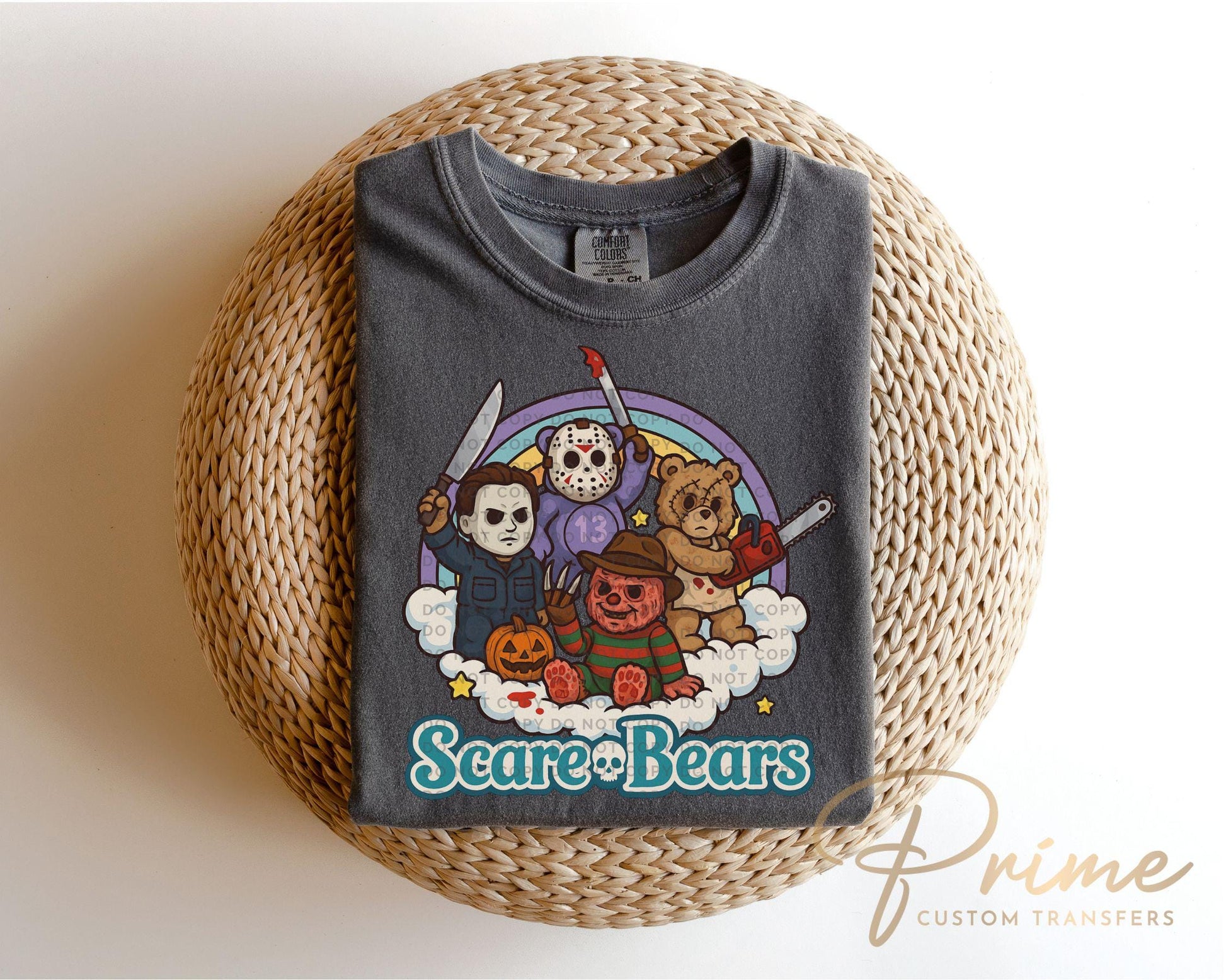Scare Bears DTF Transfer, Ready to Press, Sublimation Transfer, Heat Transfer, Direct to Film, Spooky Season, Funny Halloween Shirt Transfer