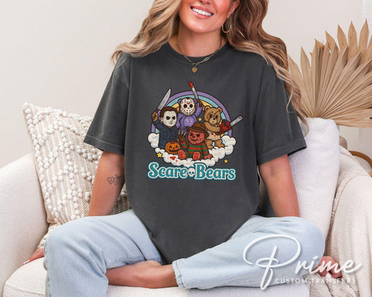 Scare Bears DTF Transfer, Ready to Press, Sublimation Transfer, Heat Transfer, Direct to Film, Spooky Season, Funny Halloween Shirt Transfer
