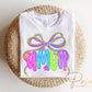 Coquette Neon Bow Amen DTF Transfer, Ready to Press, T-shirt Transfer, Heat Transfer, Direct to Film, Bible Verse, Christian, Jesus, God
