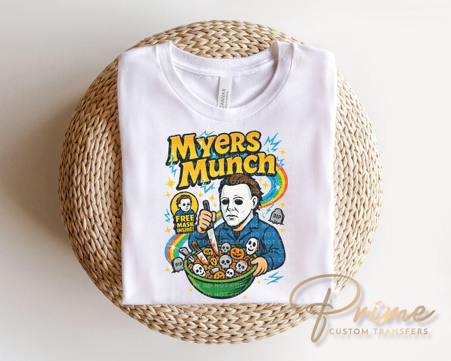 Halloween Flakes DTF Transfer, Ready to Press, T-shirt Transfer, Heat Transfer, Direct to Film, Custom Transfer, Scary Horror Movie, Funny