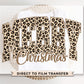 Leopard Print Merry Christmas DTF Transfers, Ready to Press, T-shirt Transfers, Heat Transfer, Direct to Film, Holiday, Holiday Gift for Mom