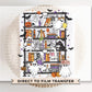 Halloween Bookshelf DTF Transfer, Ready to Press, T-shirt Transfer, Heat Transfer, Direct to Film, Fall, Boo, Bookish, Book Lover, Ghosts