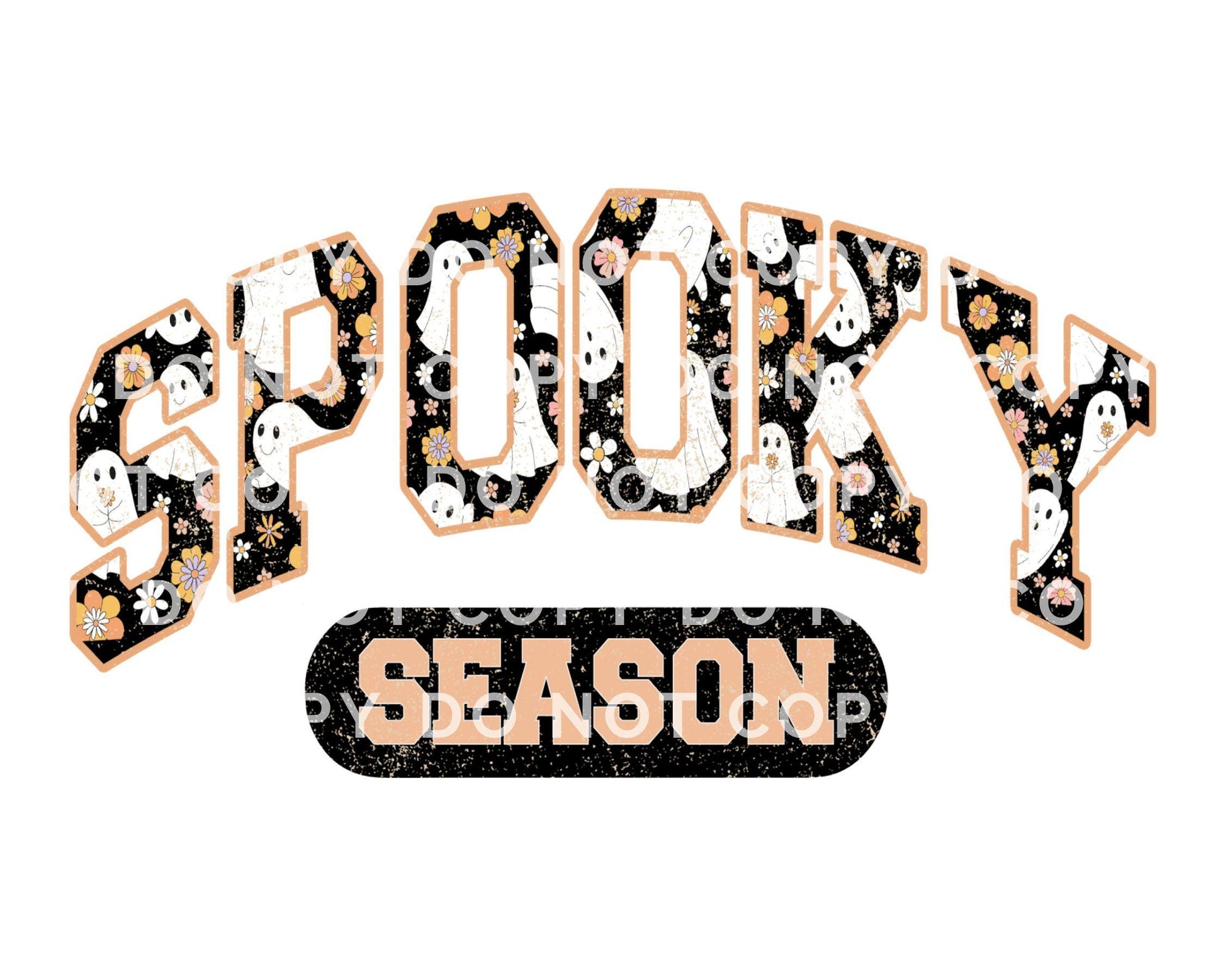 Halloween, DTF Transfers, Ready to Press, T-shirt Transfers, Heat Transfer, Direct to Film, Custom Transfers, Groovy, Boho Spooky Season