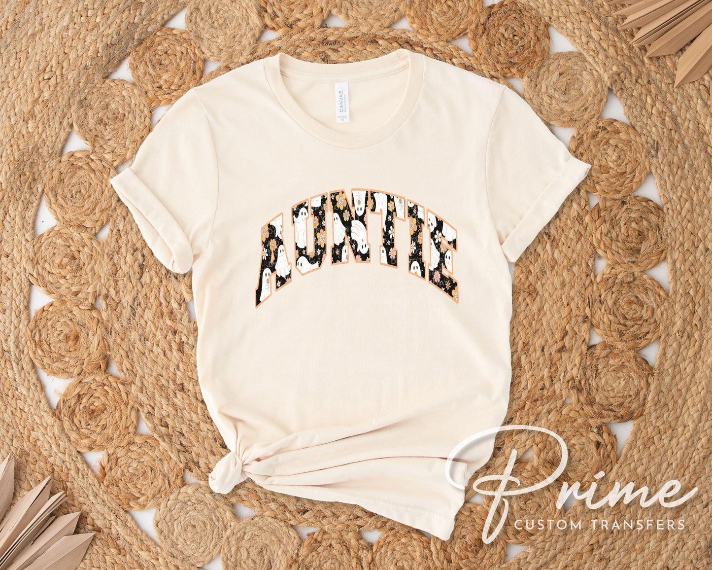 Halloween Auntie DTF Transfer, Ready to Press, T-shirt Transfer, Heat Transfer, Direct to Film, Fall, Spooky Season, Hippie, Gift for Aunt