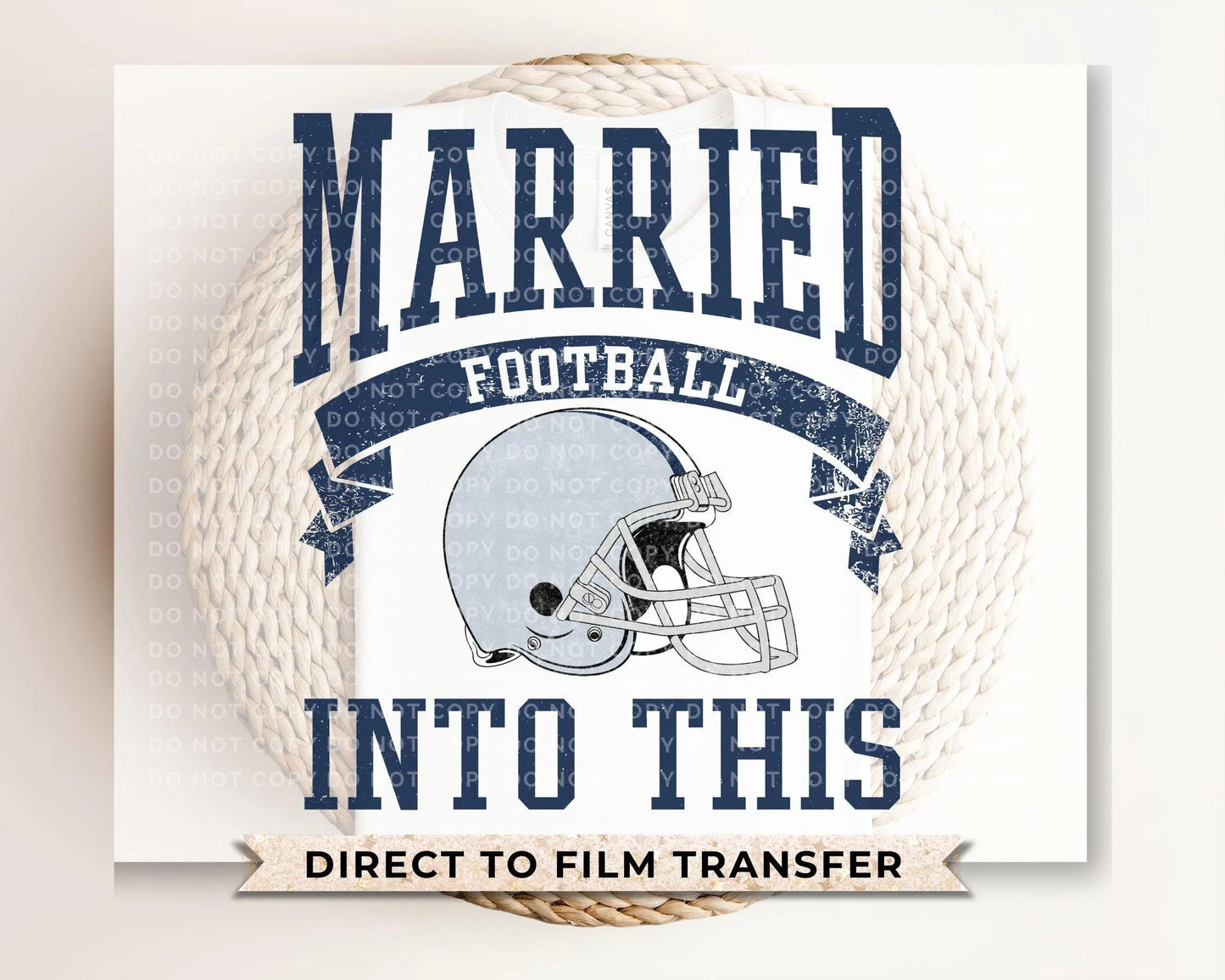 Dallas Football DTF Transfers, Ready to Press, T-shirt Transfers, Heat Transfer, Direct to Film, Sports, Wife Matching, Married Into This