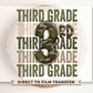 Third Grade DTF Transfer, First Day of School, Heat Transfer, Ready to Press, Direct to Film, Camo, Camouflage, 3rd, First Day of School