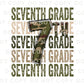 Seventh Grade DTF Transfer, First Day of School, Heat Transfer, Ready to Press, Direct to Film, Camo, Camouflage, 7th, First Day of School