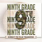 Ninth Grade DTF Transfer, First Day of School, Heat Transfer, Ready to Press, Direct to Film, Camo, Camouflage, 9th, First Day of School
