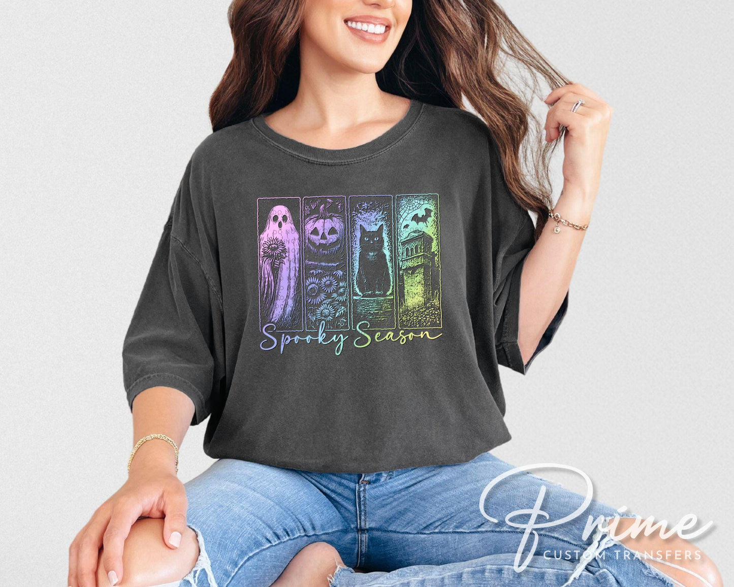 Spooky Season DTF Transfer, Ready to Press, T-shirt Transfers, Heat Transfer, Direct to Film, Custom, Halloween, Trendy, Horror Movie