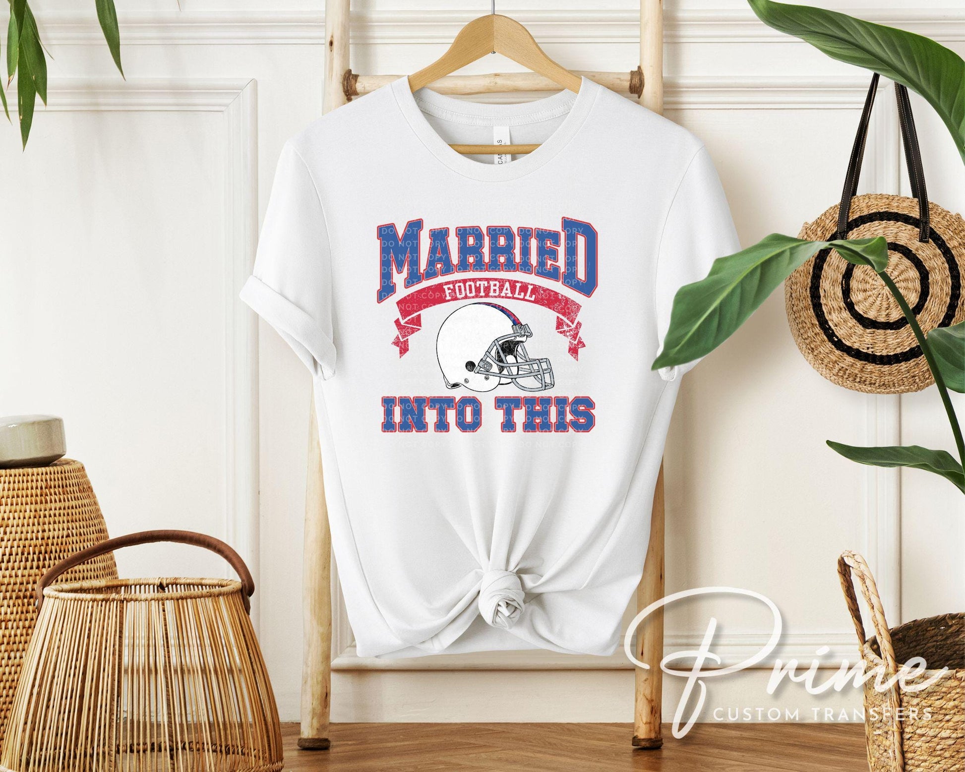 New York Football DTF Transfers, Ready to Press, T-shirt Transfers, Heat Transfer, Direct to Film, Sports, Wife Matching, Married Into This
