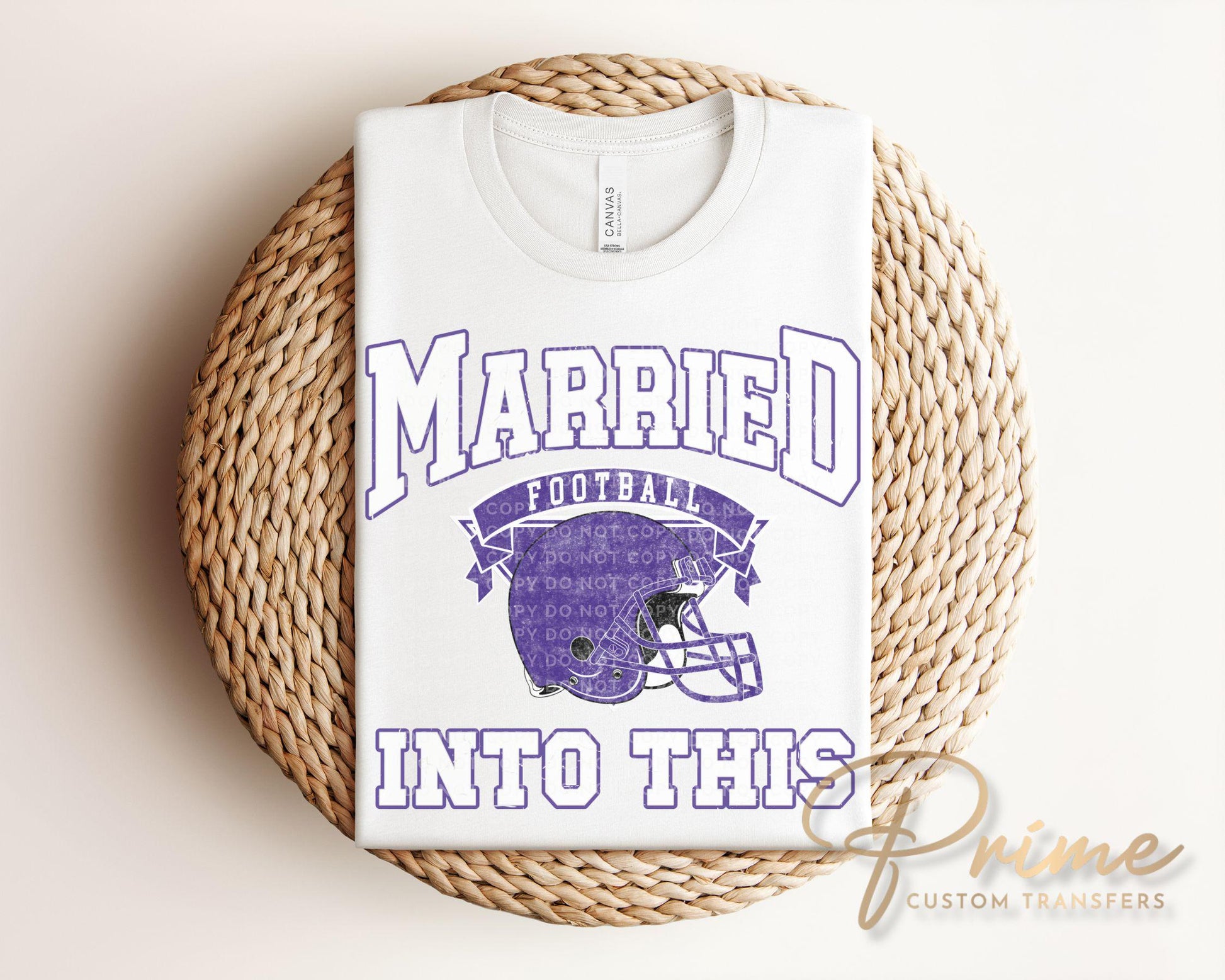 Minnesota Football DTF Transfer, Ready to Press, T-shirt Transfer, Heat Transfer, Direct to Film, Husband and Wife, Married Into This