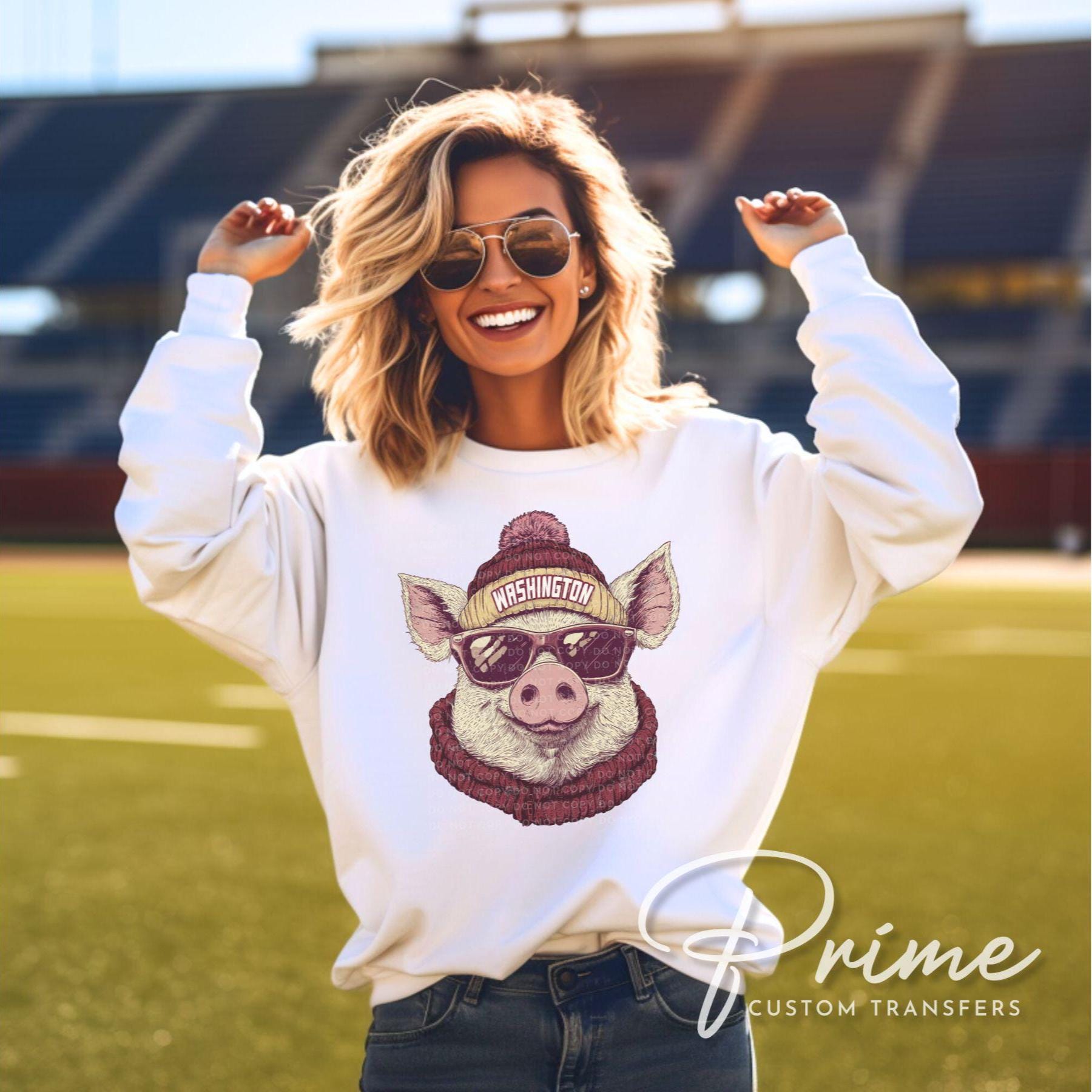 Washington Football DTF Transfer, Ready to Press, T-shirt Transfer, Heat Transfer, Direct to Film, Sport Fan Apparel, Game Day Animal Mascot