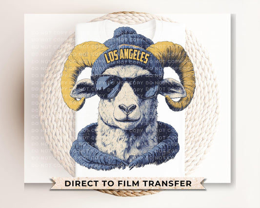 Los Angeles Football DTF Transfers, Ready to Press, T-shirt Transfers, Heat Transfer, Direct to Film, Sports Fan Apparel, Animal Mascot
