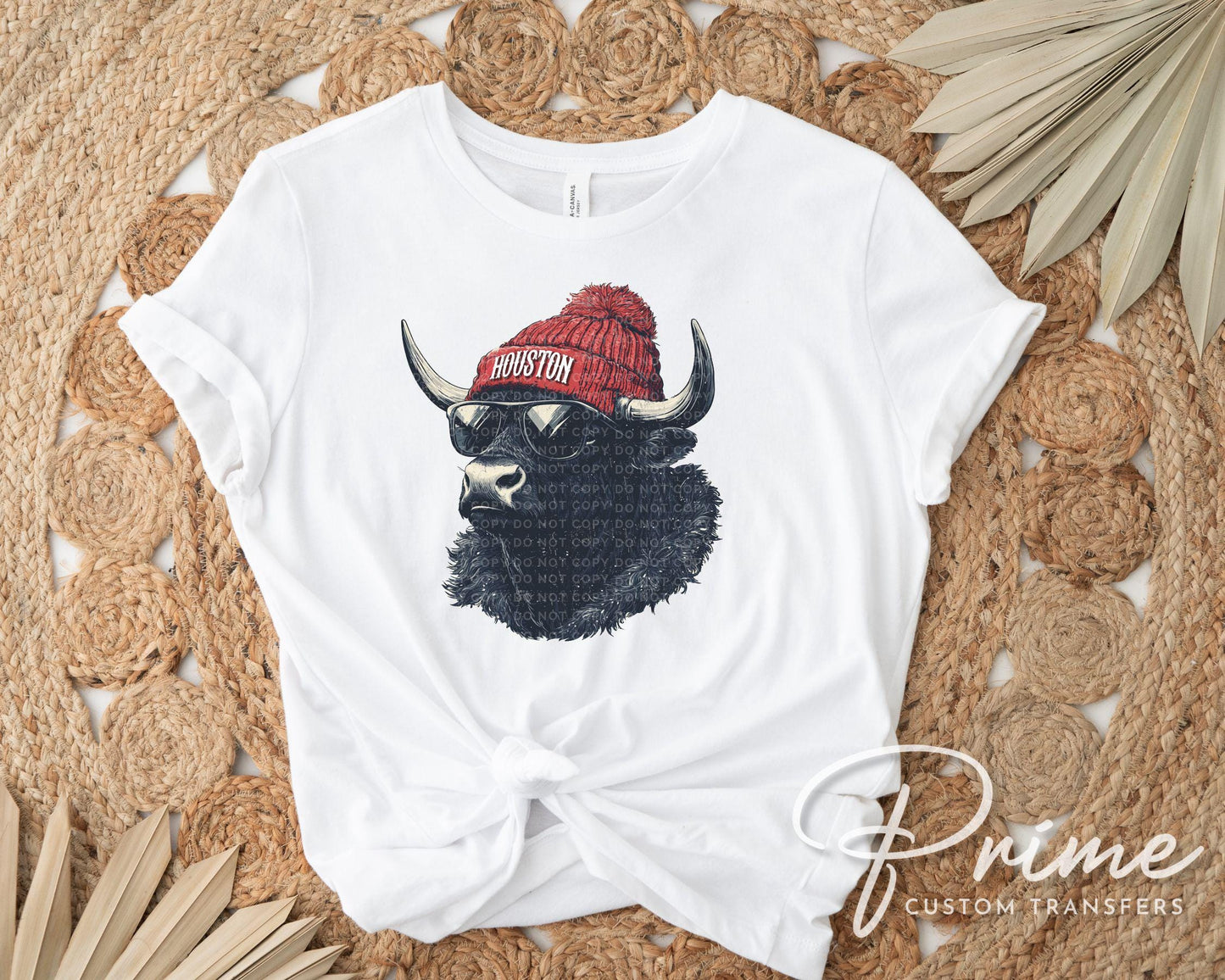 Houston Football DTF Transfer, Ready to Press, T-shirt Transfers, Heat Transfer, Direct to Film, Sports Fan Apparel, Game Day, Animal Mascot