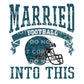 Philadelphia Football DTF Transfer, Ready to Press, T-shirt Transfer, Heat Transfer, Direct to Film, Husband and Wife, Married Into This