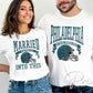 Philadelphia Football DTF Transfer, Ready to Press, T-shirt Transfer, Heat Transfer, Direct to Film, Husband and Wife, Married Into This