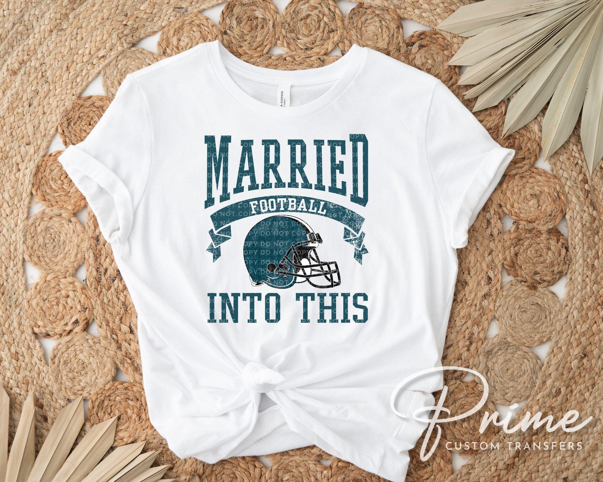 Philadelphia Football DTF Transfer, Ready to Press, T-shirt Transfer, Heat Transfer, Direct to Film, Husband and Wife, Married Into This