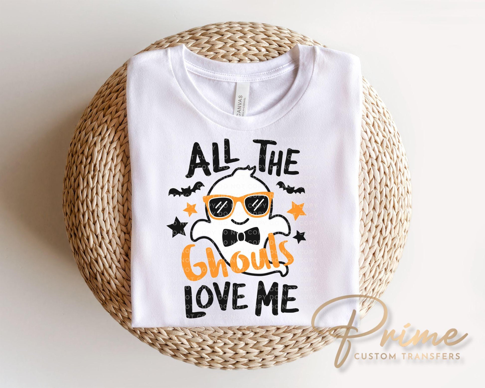 All The Ghouls Love Me DTF Transfer, Ready to Press, T-shirt Transfer, Heat Transfer, Direct to Film, Fall, Autumn, Boy Ghost, Baby Boy