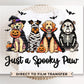 Halloween Dogs DTF Transfers, Ready to Press, T-shirt Transfers, Heat Transfer, Direct to Film, Ghost, Puppy, Pet Lover, Just a Spooky Paw