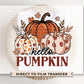 Hello Pumpkin DTF Transfers, Ready to Press, T-shirt Transfers, Heat Transfer, Direct to Film, Trendy, Popular, Boho Floral, Autumn, Fall