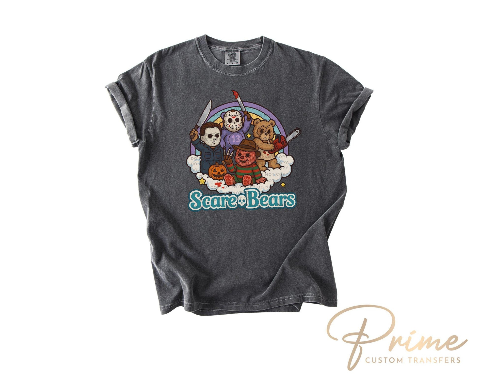 Scare Bears DTF Transfer, Ready to Press, Sublimation Transfer, Heat Transfer, Direct to Film, Spooky Season, Funny Halloween Shirt Transfer