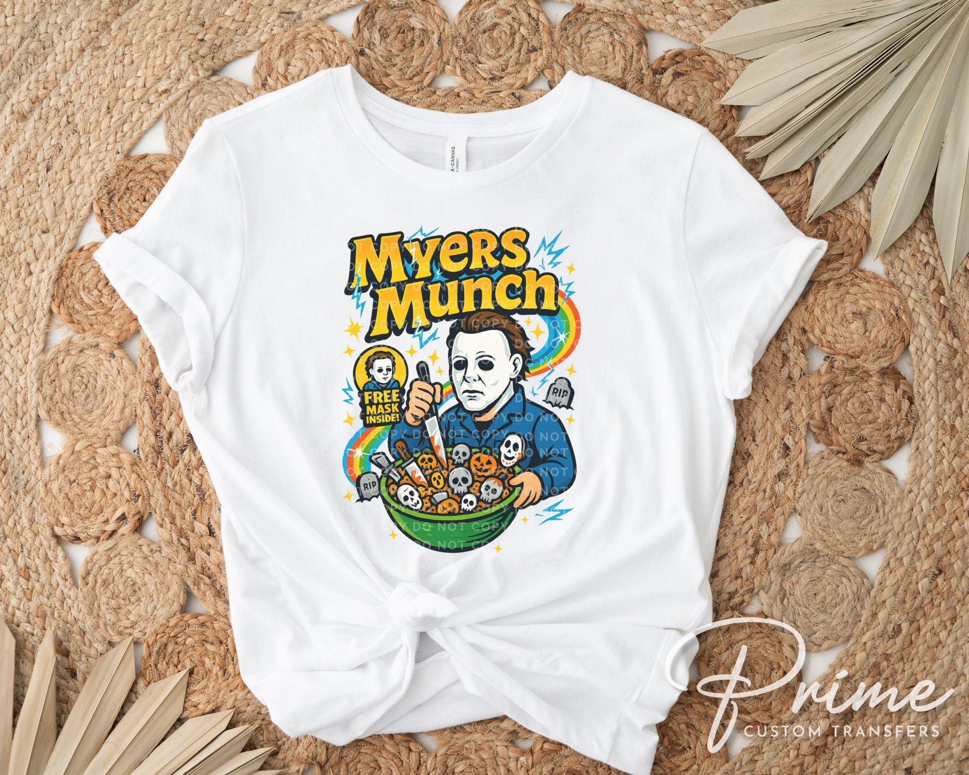 Halloween Flakes DTF Transfer, Ready to Press, T-shirt Transfer, Heat Transfer, Direct to Film, Custom Transfer, Scary Horror Movie, Funny