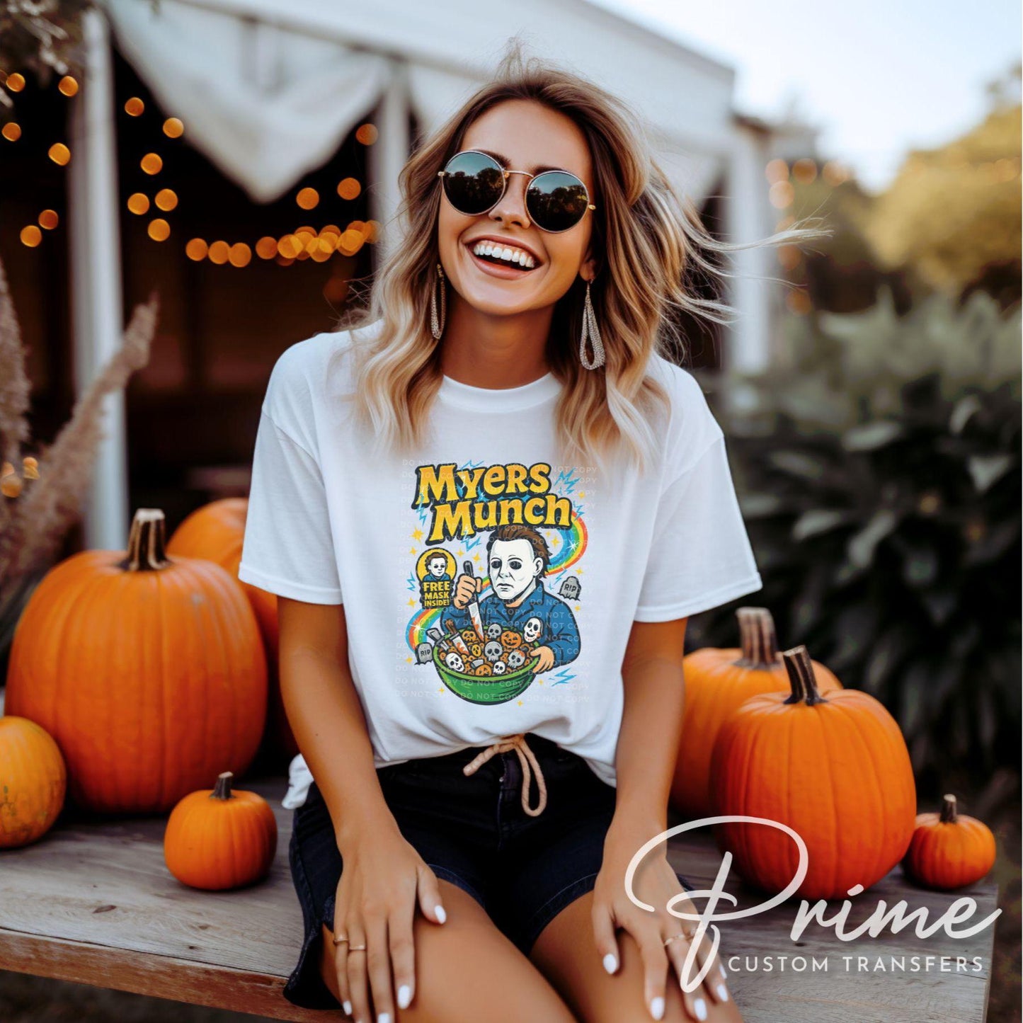 Halloween Flakes DTF Transfer, Ready to Press, T-shirt Transfer, Heat Transfer, Direct to Film, Custom Transfer, Scary Horror Movie, Funny