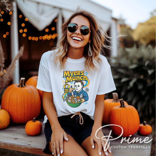 Halloween Flakes DTF Transfer, Ready to Press, T-shirt Transfer, Heat Transfer, Direct to Film, Custom Transfer, Scary Horror Movie, Funny