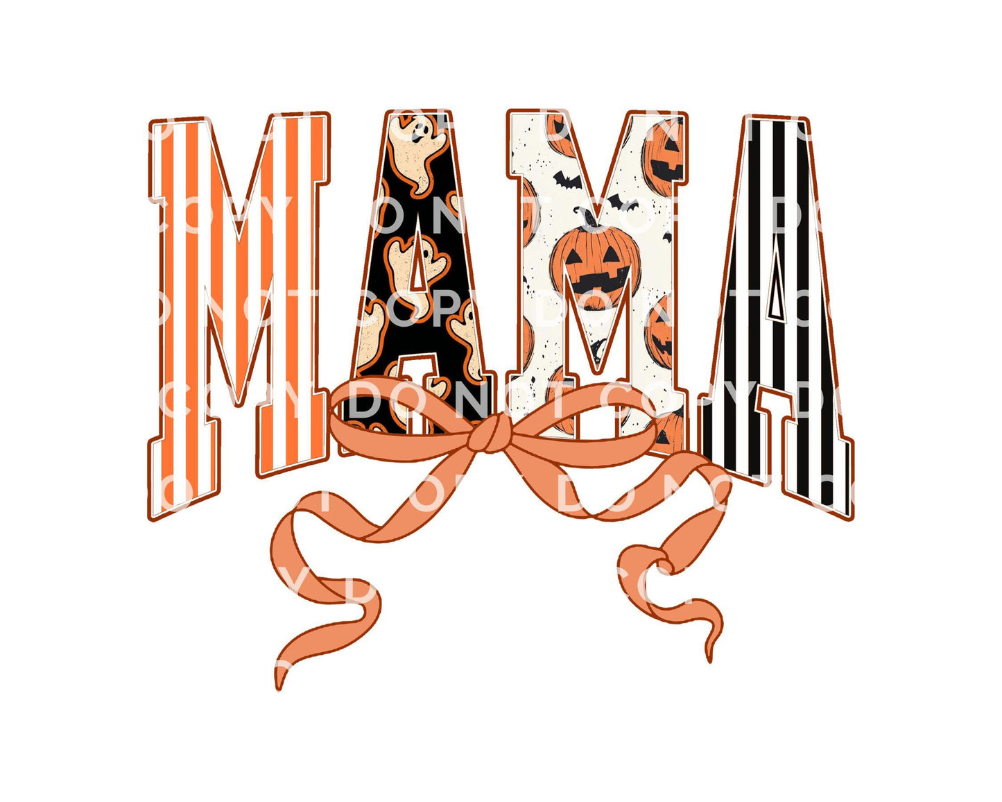 Coquette Halloween Mama DTF Transfer, Ready to Press, T-shirt Transfer, Heat Transfer, Direct to Film, Spooky Season, Fall Gift for Mom