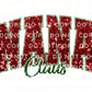 Nana Claus Christmas DTF Transfer, Ready to Press, T-shirt Transfer, Heat Transfer, Faux Glitter, Matching Family Shirt, Gift for Grandma