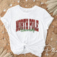North Pole University Christmas DTF Transfer, Ready to Press, T-shirt Transfer, Heat Transfer, Faux Glitter, Matching Family Shirt, Holiday
