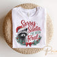 Sorry Santa I've been Feral DTF Transfer, Ready to Press, T-shirt Transfer, Heat Transfer, Direct to Film, Raccoon, Funny Christmas Shirt